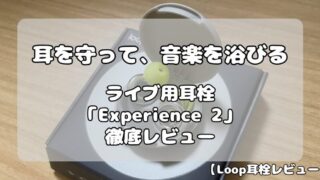 【Loop耳栓レビュー】ライブ用モデル「Experience 2」を徹底解説！初めて買うならコレで決まり！ 