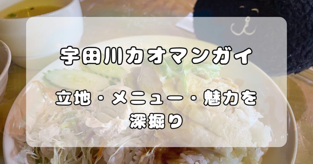 渋谷「宇田川カオマンガイ」を徹底解説！立地・メニュー・魅力を深掘り